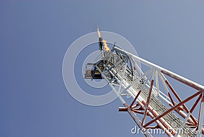 Gas Vent Flare Boom Stock Photo