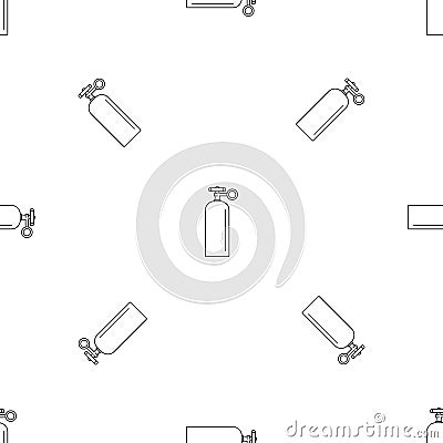 Gas welding ballon icon, outline style Vector Illustration