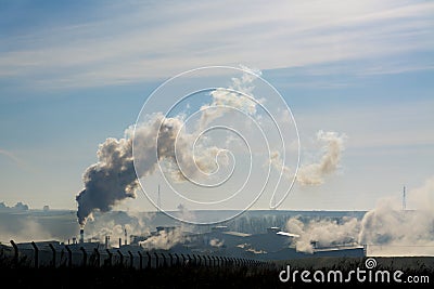 Gases are going the nature. Stock Photo