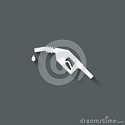 Gasoline fuel nozzle symbol Vector Illustration