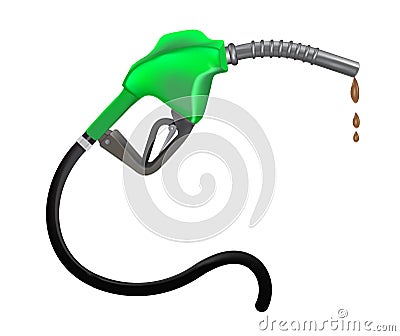 Gasoline nozzle illustration Vector Illustration