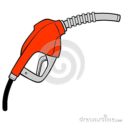 Gasoline Nozzle Vector Illustration