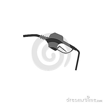 Gasoline pump nozzle sign isolated. Fuel pump petrol station. Refuel service sign. Gas station icon. Flat design Vector Illustration