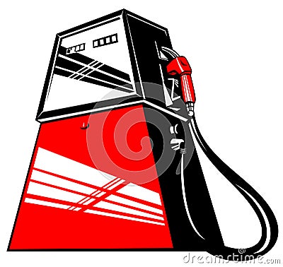 Gasoline pump station Stock Photo