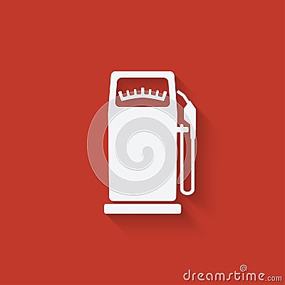 Gasoline pump Vector Illustration