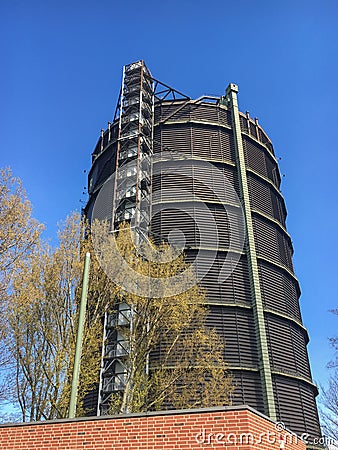 Gasometer Oberhausen - a former gas holder Stock Photo