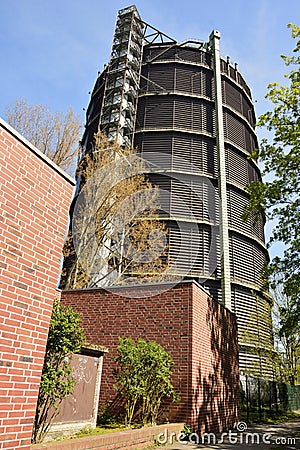 Gasometer Oberhausen in Germany Editorial Stock Photo