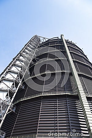 Gasometer Oberhausen Stock Photo