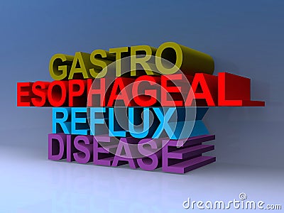 Gastro esophageal reflux disease Stock Photo