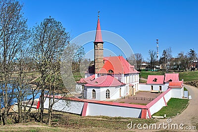 Gatchina. Priory Castle. 18 century Stock Photo