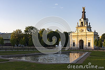 Gate of the Branicki Palace in Bialystok, Poland. Stock Photo