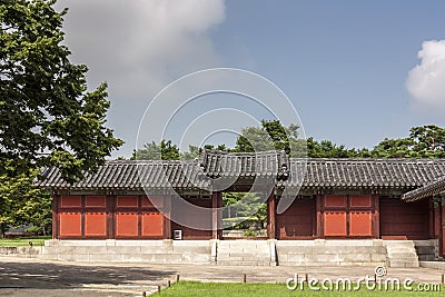 Gate at Changgyeong Palace - Seoul, South Korea Stock Photo