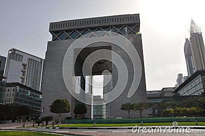 The Gate at Dubai International Financial Centre Editorial Stock Photo