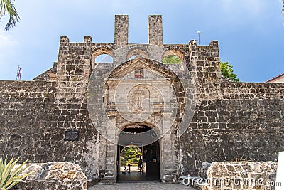 Gate of Fort San Pedro in Cebu city Editorial Stock Photo