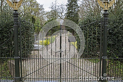 Gate At The Graveyard At Abcoude The Netherlands 8-4-2024 Editorial Stock Photo