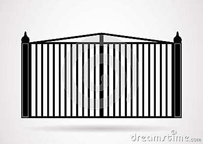 Gate icon illustration. Vector Illustration