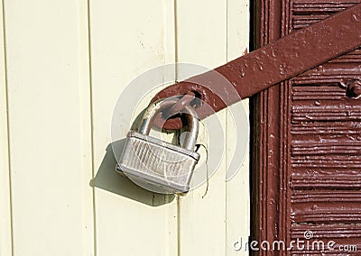 Gate lock Stock Photo