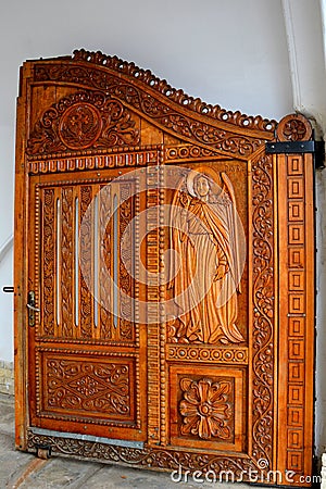Gate of the Monastery Zamfira Editorial Stock Photo