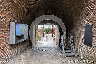 Gate Of The Muiderslot Castle At Muiden The Netherlands 31-8-2021 Editorial Stock Photo