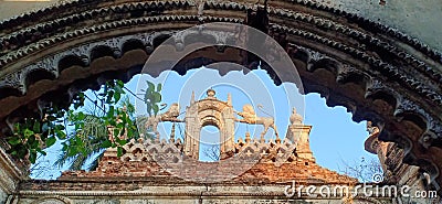 Gate of raj campus in rajnagar madhubani bihar India made by Drbhanga mhraj Stock Photo