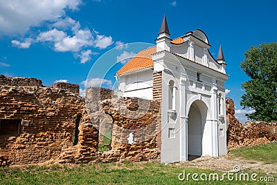 Gate of Carthusian monastery 1648-1666 years in Beryoza, Brest region, Belarus. Stock Photo