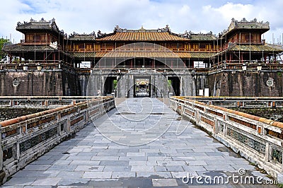 Gate to the citadel of Hue Stock Photo