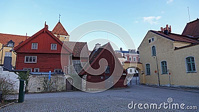 Gate to Donners Plats in Visby in Gotland in Sweden Stock Photo