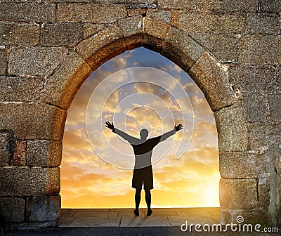 Gate to heaven. Stock Photo