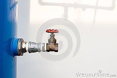 Gate Valve used in household, industrial, agriculture and sanitary places for water supplying. Stock Photo