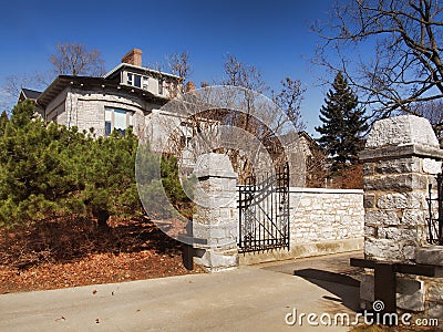 Gated estate Stock Photo