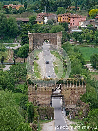 Gates Valeggio Sul Mincio Stock Photo