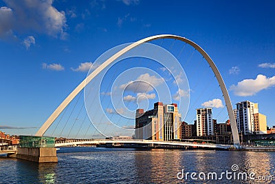 Gateshead Millennium Bridge Editorial Stock Photo