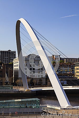 Gateshead Millennium Bridge Editorial Stock Photo