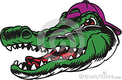 Gator Head Vector Illustration Vector Illustration