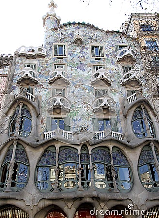 Gaudi House Editorial Stock Photo