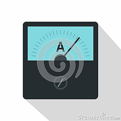 Gauge element icon, flat style Vector Illustration