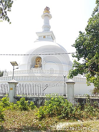 Gautam Buddh Temple Vaishali Stock Photo
