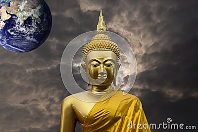 Gautama Buddha sculpture Stock Photo