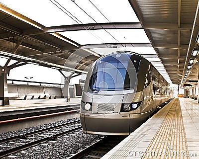 Gautrain - High Speed Commuter Train Stock Photo