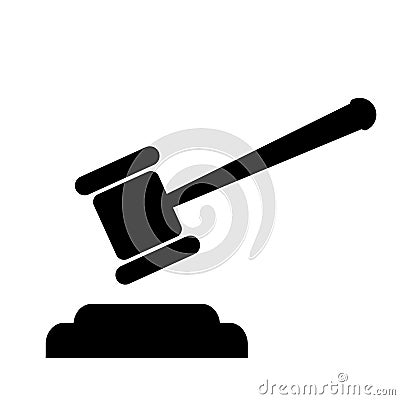 Gavel icon vector. Gavel symbol illustration for web site Computer and mobile vector. Vector Illustration