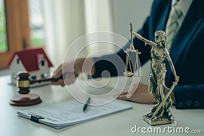 Gavel Law, Judge. It represents justice. real estate auction in There are experts to Stock Photo