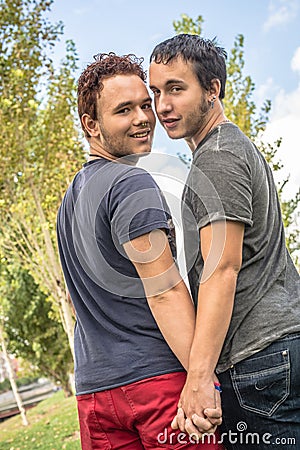 Gay couple Stock Photo