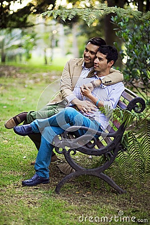 Gay couple Stock Photo