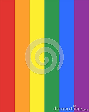 Gay flag or LGBT flag sign isolated. Gay culture symbol. Homosexual pride. Lesbian sign. Transsexual flag. Stock Photo