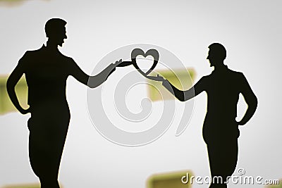 Gay LGBT wedding couple Stock Photo