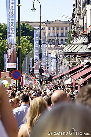 Gay parade Oslo Editorial Stock Photo