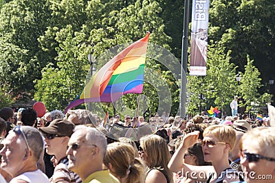 Gay parade Oslo Editorial Stock Photo