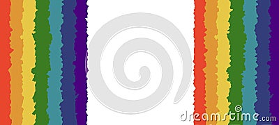 Gay pride symbolic background for pride month or lgbt community. LGBTQ colored stripes for banner, event, cover. Stock Photo