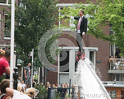 Gay Pride Canal Parade Amsterdam 2014 Editorial Stock Photo
