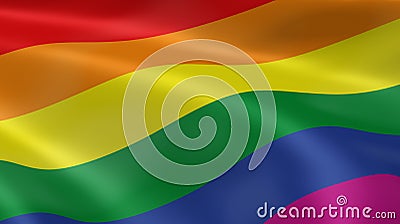 Gay pride flag Stock Photo